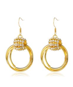 Shinning Circle earrings EtcyMadeCCEH05